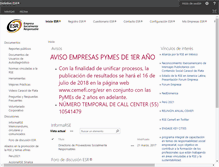Tablet Screenshot of esr.cemefi.org